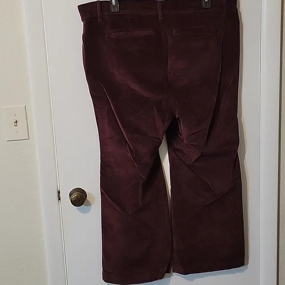 Torrid 20S Corduroy Pants in Deep Burgundy - Picture 9 of 10